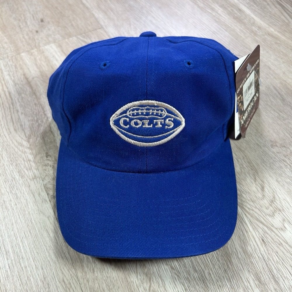 VTG Indianapolis Colts Strapback Hat NWT NFL Football Blue American Needle Cap